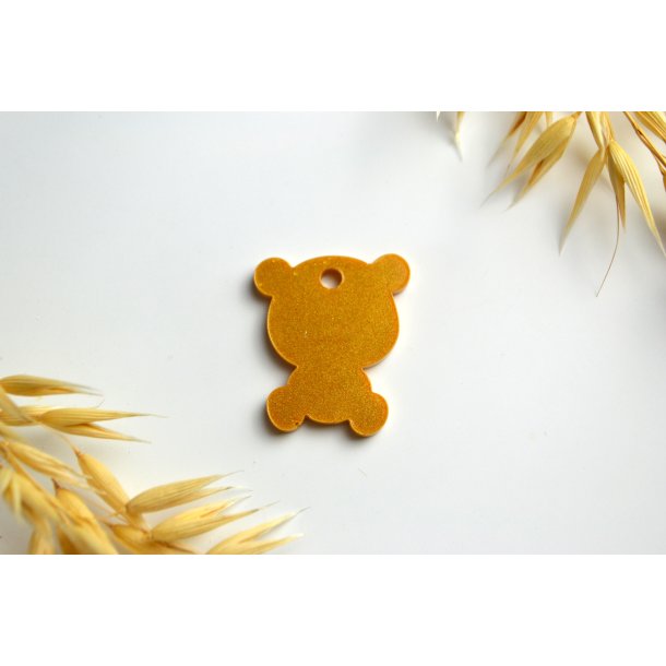 Hundetegn, lille bjrn, orange shimmer