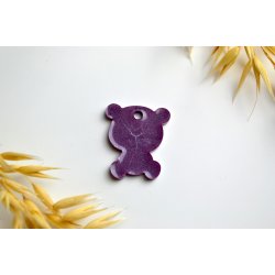 Hundetegn, lille bjrn, lilla shimmer