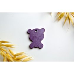 Hundetegn, lille bjrn, lilla shimmer