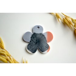 Hundetegn, stor blomst, sort, gr, bronze