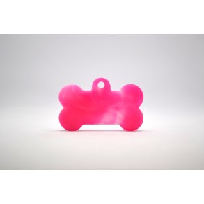 Hundetegn, stort kdben, pink og hvid