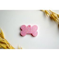 Hundetegn, mini kdben, lyserd med glimmer