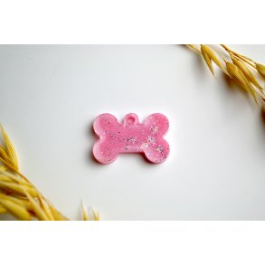 Hundetegn, mini kdben, lyserd med glimmer