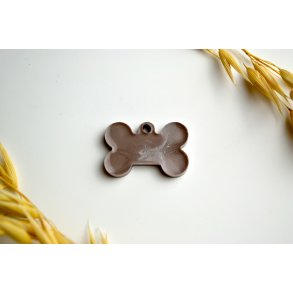 Hundetegn, mini kdben, brun med shimmer