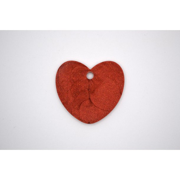 Hundetegn, stort hjerte, bronze