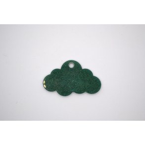 Hundetegn, lille sky, grn glimmer