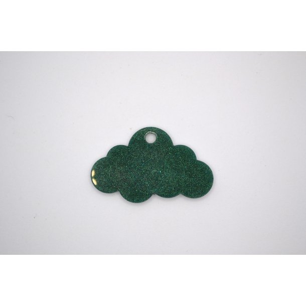 Hundetegn, lille sky, grn glimmer