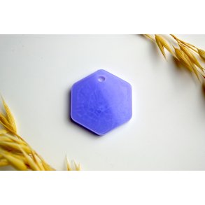 Hundetegn, mellem hexagon, lys lilla med effekt