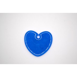 Hundetegn, stort hjerte, bl med glimmer