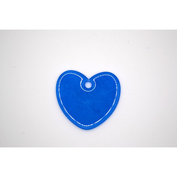 Hundetegn, stort hjerte, bl med glimmer