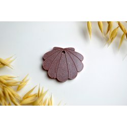 Hundetegn, stor musling, brun shimmer