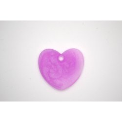 Hundetegn, stort hjerte, lilla 