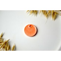 Hundetegn, mellem rund, orange med effekt