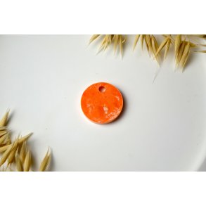 Hundetegn, mellem rund, orange med effekt