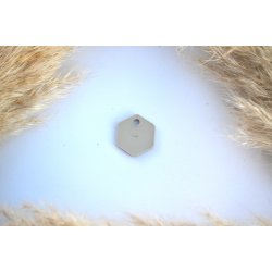 Hundetegn, lille hexagon, beige