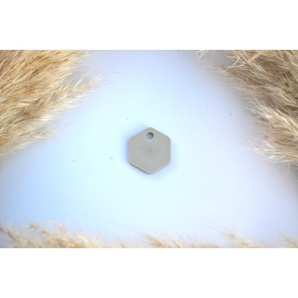Hundetegn, lille hexagon, beige