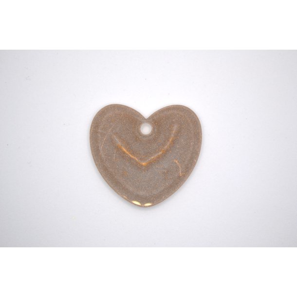 Hundetegn, stort hjerte, guld detaljer