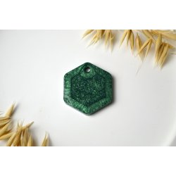 Hundetegn, stort hexagon, gr�n shimmer