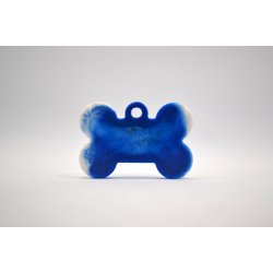 Hundetegn, lille kdben, bl og hvid