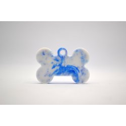 Hundetegn, lille kdben, bl og hvid