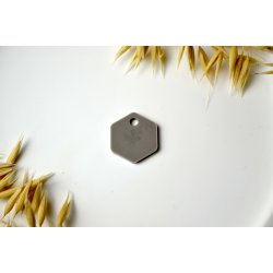Hundetegn, lille hexagon, gr�lig beige