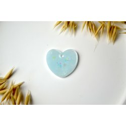Hundetegn, stort hjerte, glitter