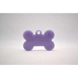 Hundetegn, lille kdben, lys lilla shimmer