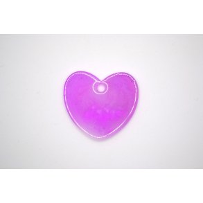 Hundetegn, stort hjerte, lys lilla