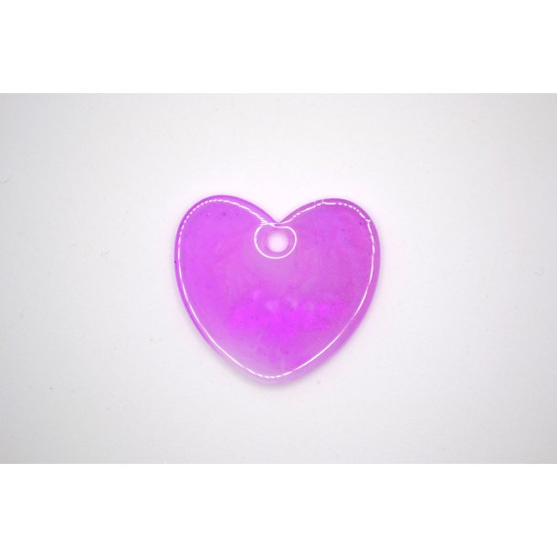 Hundetegn, stort hjerte, lys lilla