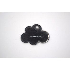 Hundetegn, lille sky, gr med glimmer