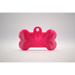 Hundetegn, stort kdben, pink og hvid