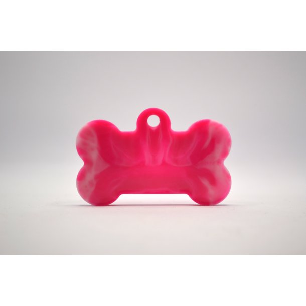 Hundetegn, stort kdben, pink og hvid