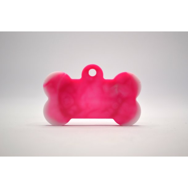 Hundetegn, stort kdben, pink og hvid