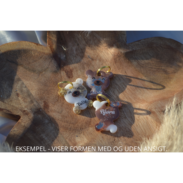 Hundetegn, lille bjrn, brun og transparant