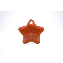 hundetegn, stor stjerne, bronze med glitter