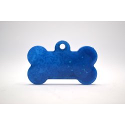 Hundetegn, stort kdben, bl glitter