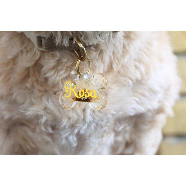 Rosa - blomst med bladguld