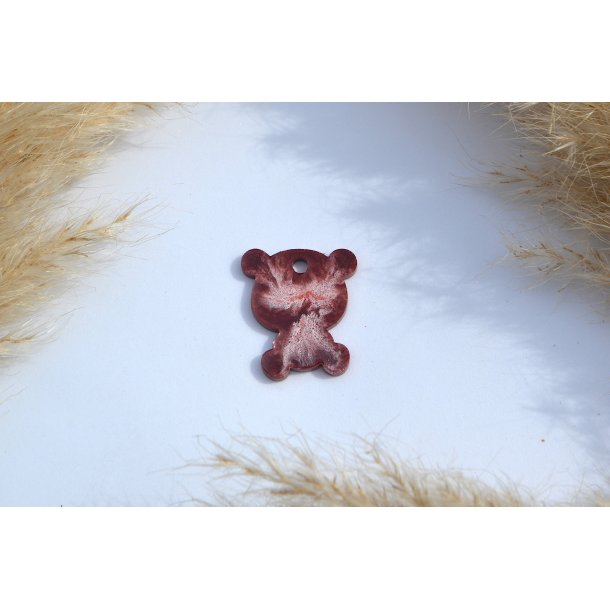 Hundetegn, lille bjrn, brunlig rd shimmer med hvid