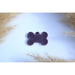 Hundeteg, lille kdben, lilla shimmer med bladguld