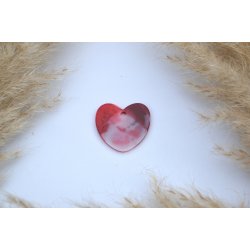 Hundetegn, stort hjerte, rd og hvid