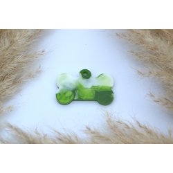 Hundetegn, stort kdben, grn og hvid