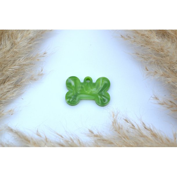 Hundetegn, lille kdben, grn og hvid