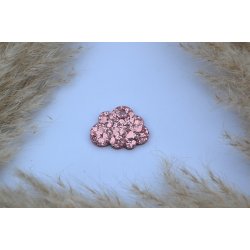 Hundetegn, lille sky, rosegold glitter