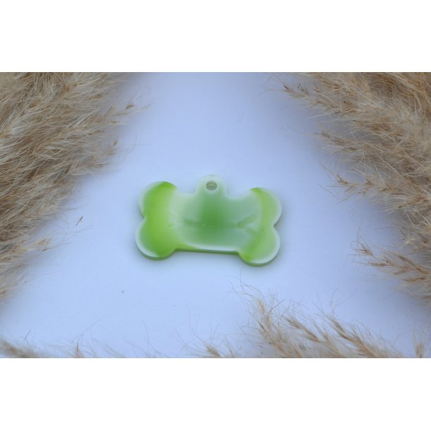 Hundetegn, stort kdben, grn og hvid