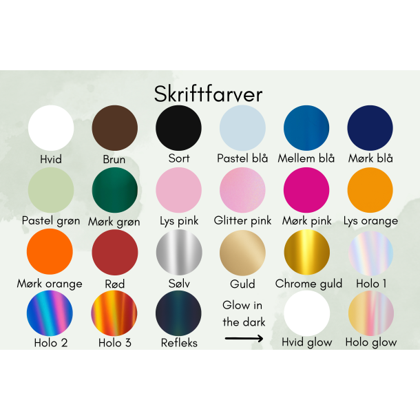 Hundetegn, lille kdben, lys lilla shimmer